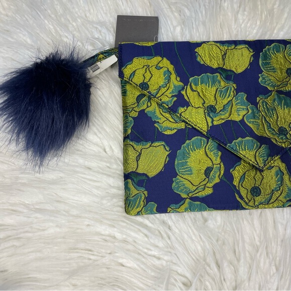 Anthropologie Green and Blue Clutch NWT Monserrat de Lucca design - Picture 2 of 5